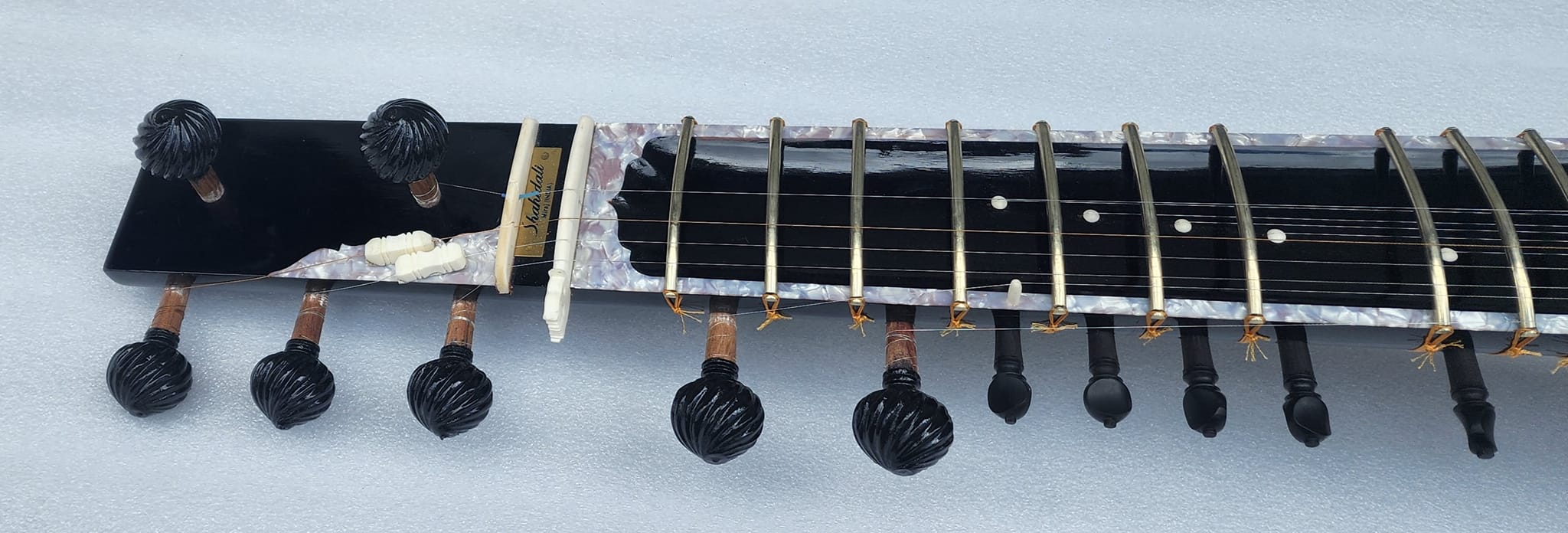 Polished concert sitar